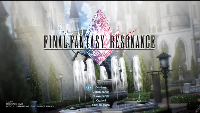 Final Fantasy Resonance, traduzione italiana: Menu iniziale del gioco completo in italiano