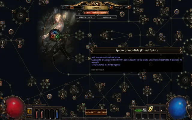 Path of Exile 1, traduzione italiana: Abilità passive con nomi italiani e inglesi